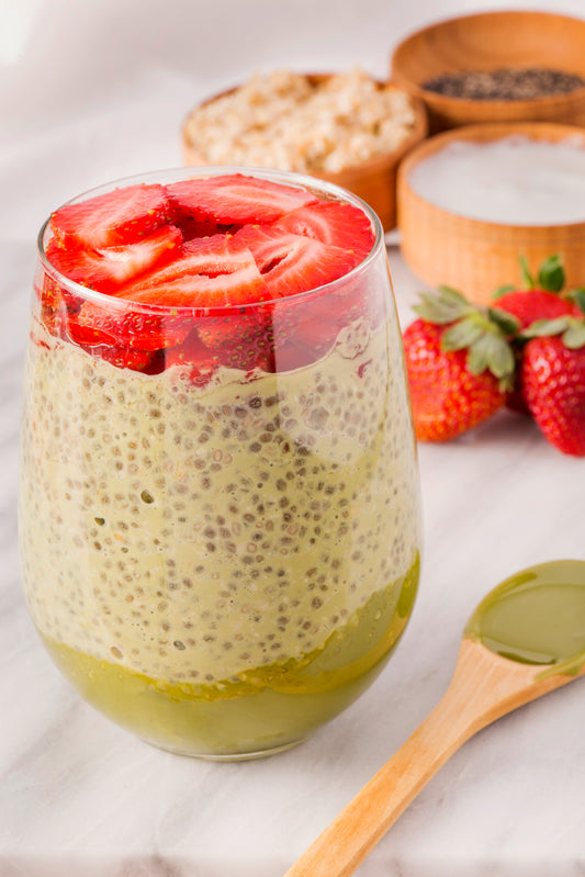 Sarai’s Spreads Recipes To Go: matcha overnight oats