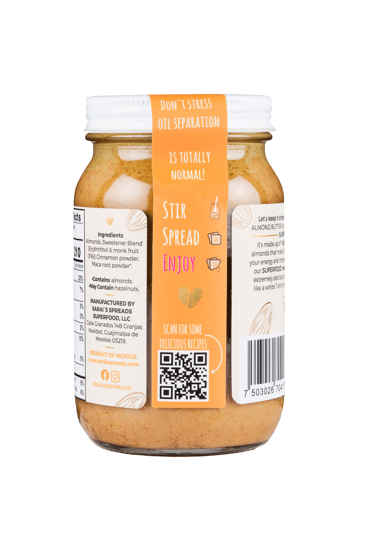 Vegan Maca Cinnamon Almond Butter